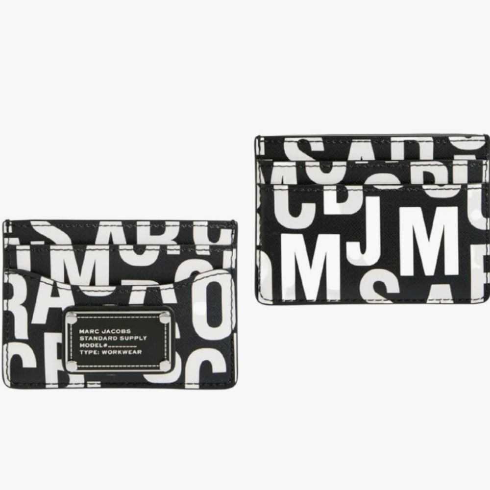 Marc Jacobs Jumbled Logo Card Wallet